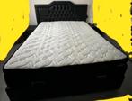Boxspring opbergruimte, Ophalen, Zwart, Tweepersoons, Zo goed als nieuw
