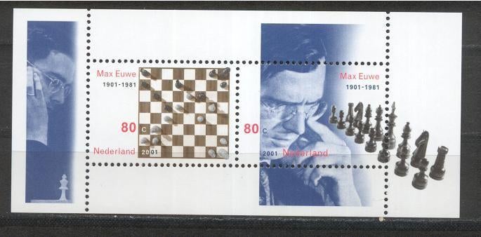 Nederland nr. 1969 Blok Max Euwe postfris, Ophalen of Verzenden, Na 1940, Postfris