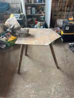 Stevige Lastafel / Werkbank met Bankschroef, Doe-het-zelf en Verbouw, Werkbanken, Ophalen, Gebruikt, 70 tot 120 cm, Bankschroef