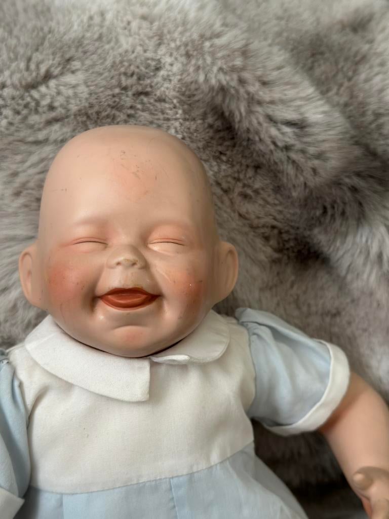 Antieke babypop, Verzamelen, Poppen, Ophalen of Verzenden, Zo goed als nieuw, Pop
