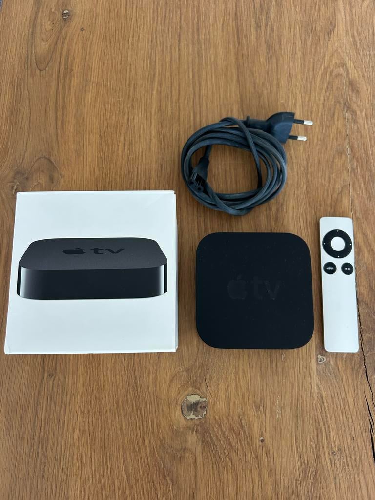 Apple TV 3e generatie A1427 met afstandsbediening en doos, Audio, Tv en Foto, Mediaspelers, Ophalen of Verzenden, Gebruikt, HDMI