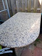 Granieten tuintafel, Ophalen, Zo goed als nieuw, Rechthoekig, Overige materialen