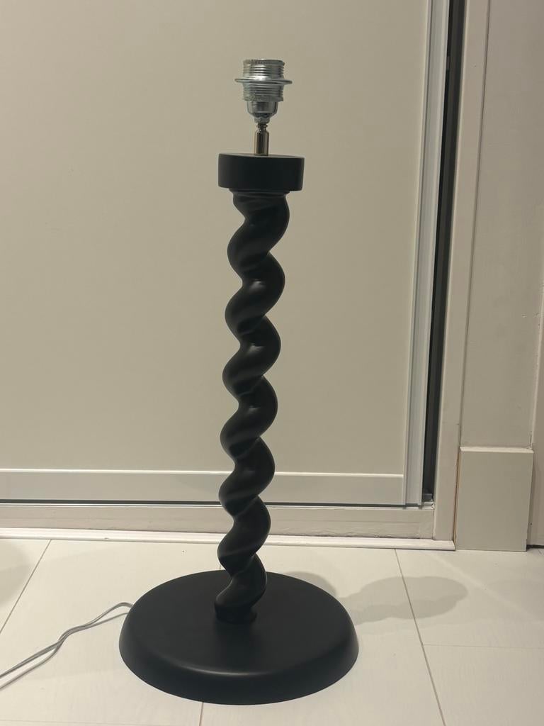 2x Pols Potten twister lampenvoet zwart, Ophalen, Zo goed als nieuw, 50 tot 75 cm