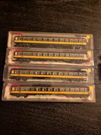 Fleischmann 4x NS wagons 2e klasse N-spoor met verlichting, Gebruikt, Fleischmann, Wagon, Ophalen of Verzenden