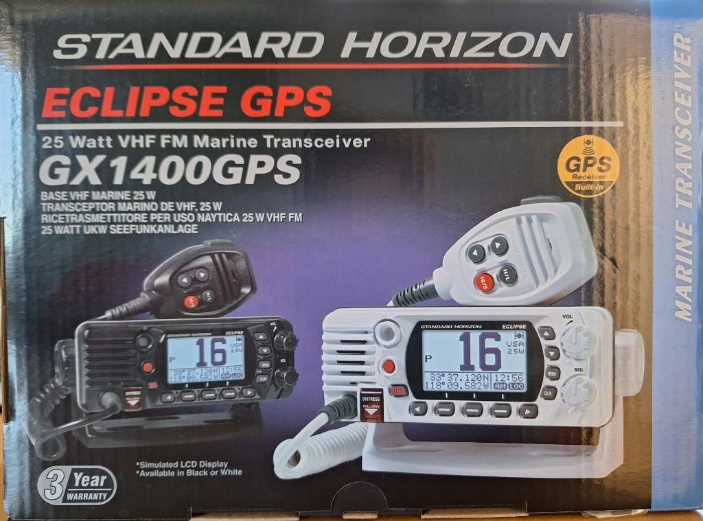 NIEUW: Standard Horizon GX1400GPS/E Eclipse Marifoon, Ophalen of Verzenden, Nieuw, Communicatie