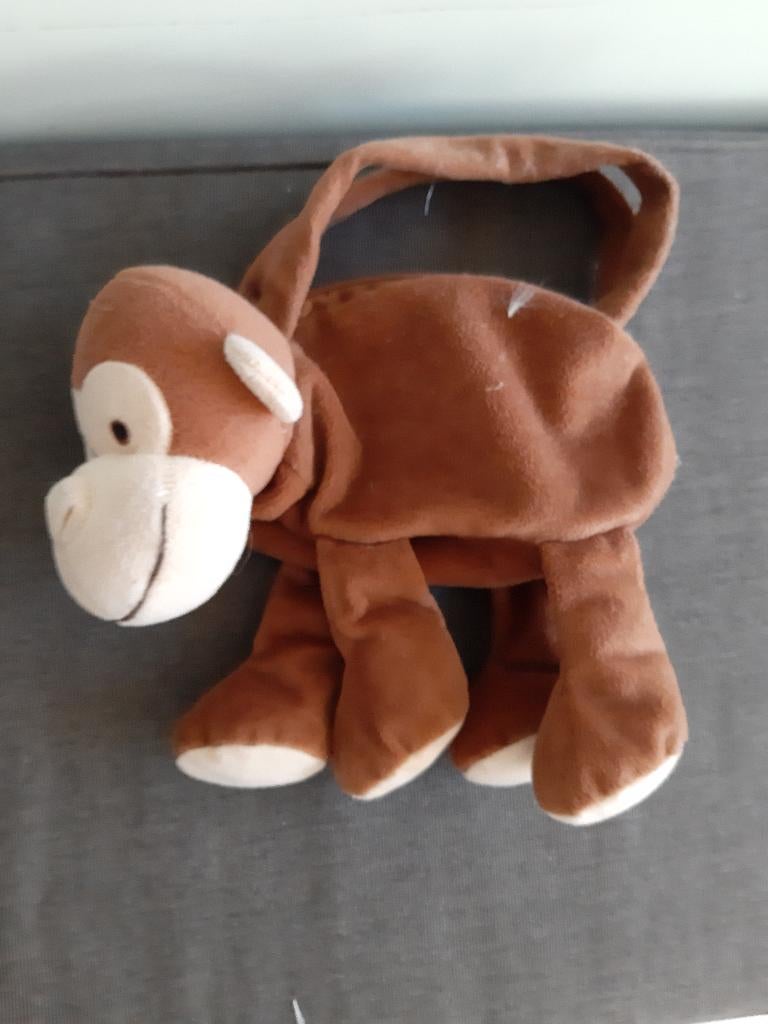 handtas knuffel aapje, Ophalen of Verzenden, Gebruikt, Bruin, Handtas