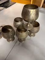 Verzilverde bekers Antiek Curiosa 1x pot Verzilverde bekers, Antiek en Kunst, Ophalen