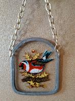 MINI GLAS IN LOOD HANGER MET VOGEL*POPPENHUIS DECORATIE, Ophalen of Verzenden, Zo goed als nieuw