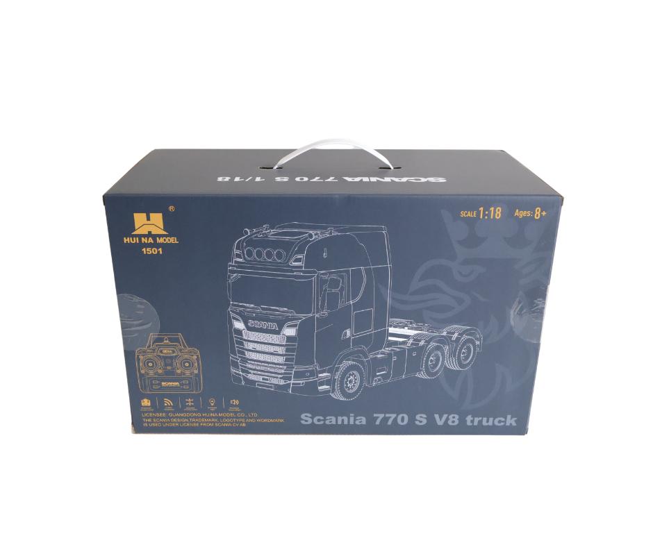 HUINA SCANIA 770S RC HAULAGE TRUCK RTR 1/18 - RED CY1501, Elektro, Auto offroad, Nieuw, Ophalen of Verzenden