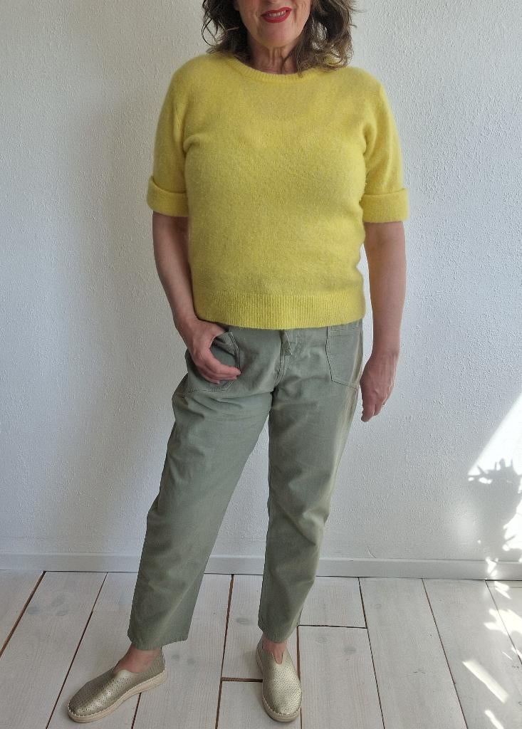 Jc Sophie trui. Maat M. Zachtgeel/wolblend., Maat 38/40 (M), Nijmegen, Geel, Verhip-vintage.nl