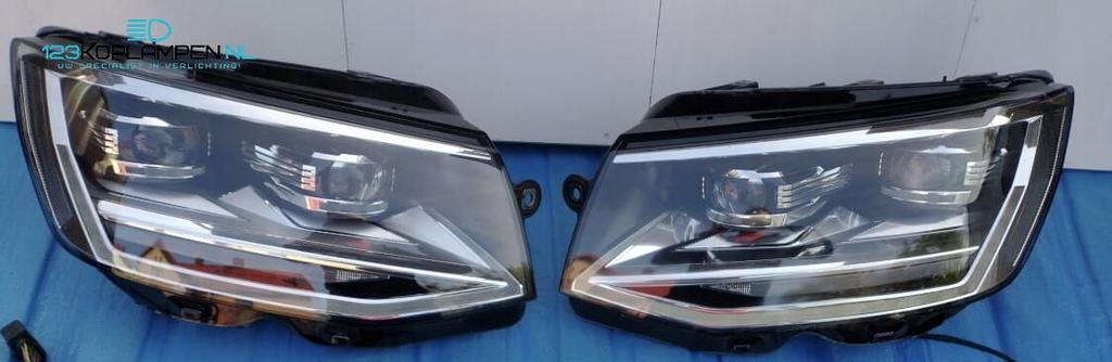 VW Volkswagen T6 7E1 Full Led koplamp + adapter / omvormkabe, Gebruikt, -, Volkswagen, -