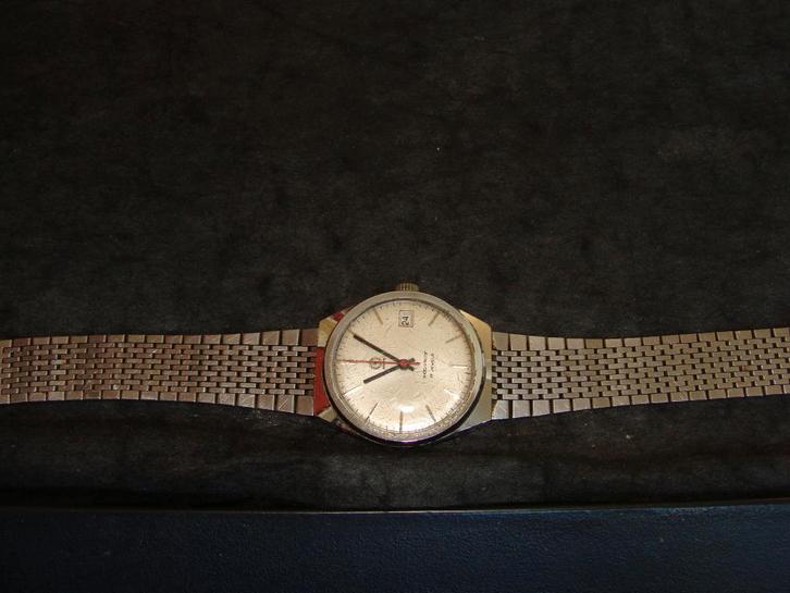 TWEE MECHANISE HERENHORLOGES  MERK ANCRE, Sieraden, Tassen en Uiterlijk, Horloges | Heren, Gebruikt, Overige merken, Staal, Ophalen of Verzenden