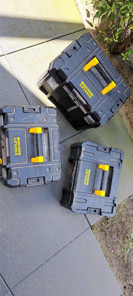 3x Stanley Fatmax Gereedschapskoffers - Stax Systeem, Ophalen, Gebruikt