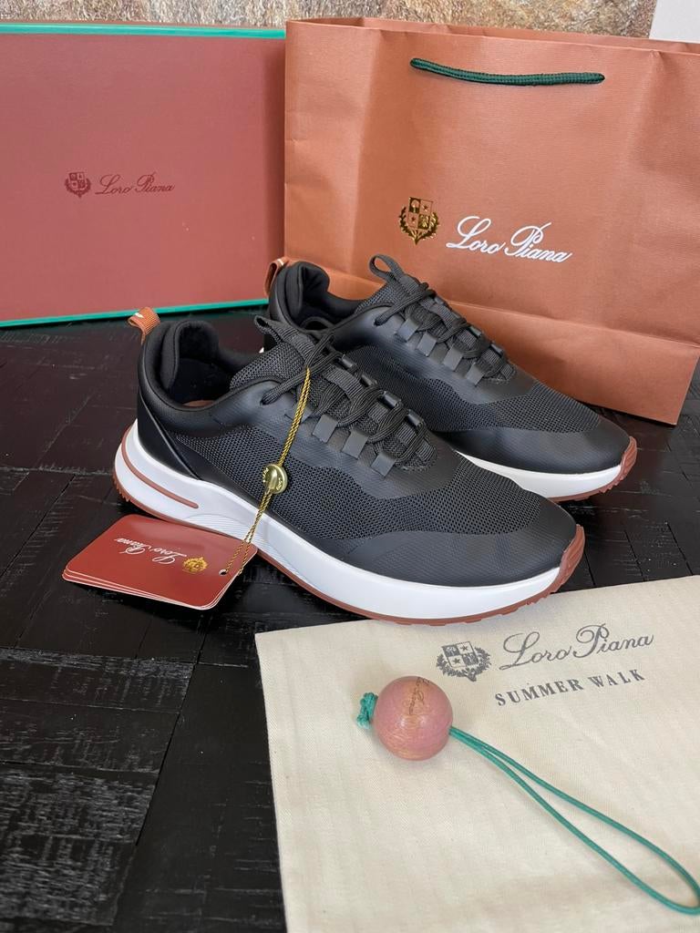 Loro Piana Week End Walk - Zwart - 39-46, Ophalen of Verzenden, Zwart, Sneakers of Gympen