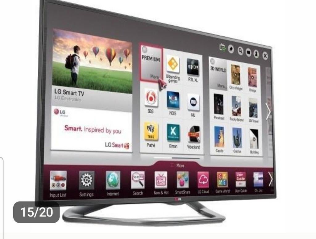 smart tv cinema 3d led merk LG in goed staat

niet meer gebr, Ophalen of Verzenden