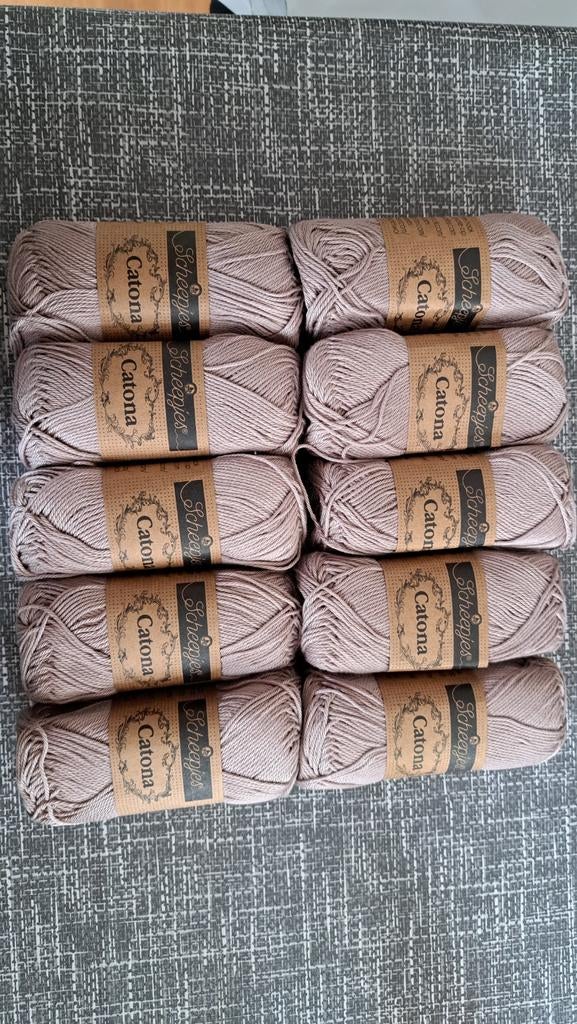 Scheepjes Catona garen - 10 bollen, kleur 406, Ophalen of Verzenden