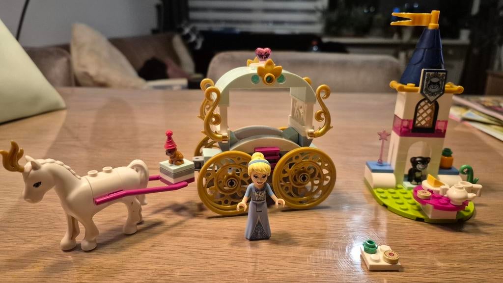 Lego disney Assepoester koetstocht 41159, Ophalen of Verzenden, Zo goed als nieuw, Complete set, Lego