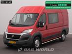 Fiat Ducato 130pk Dubbel Cabine L2H2 Trekhaak Airco Camera W, Auto's, Stof, Gebruikt, Euro 6, Bedrijf
