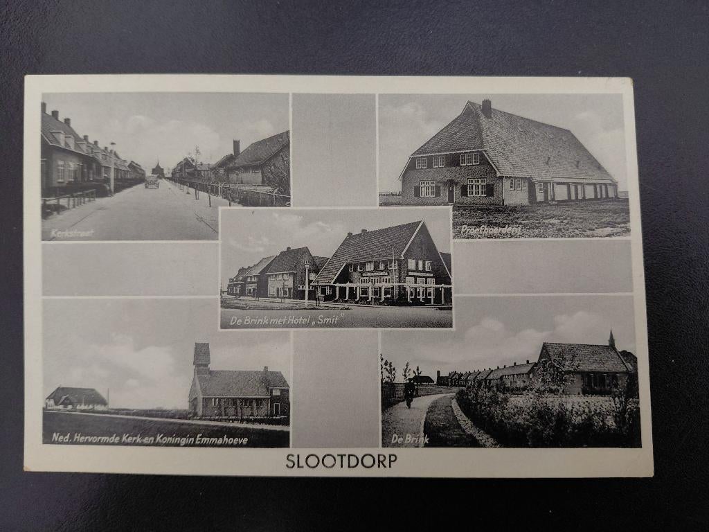 Slootdorp, 5 luik, ongelopen, mooie oude kaart., Verzenden, 1920 tot 1940, Ongelopen, Noord-Holland