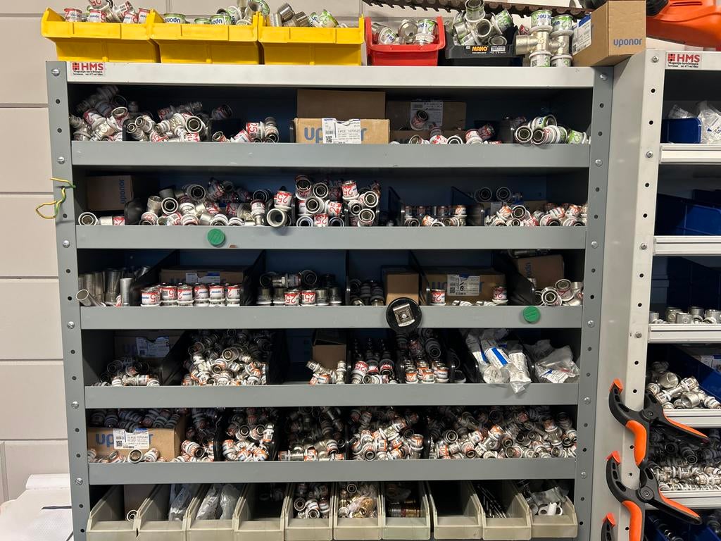 Uponor S-press koppelingen - Grote partij (ca. 2750 stuks), Overige materialen, Minder dan 20 mm, Overige typen, Nieuw