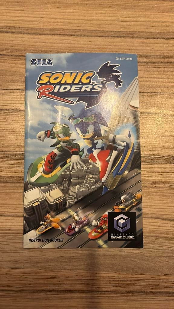 Sonic Riders GameCube boekje, Spelcomputers en Games, Gebruikt, 1 speler, Racen en Vliegen, Ophalen of Verzenden