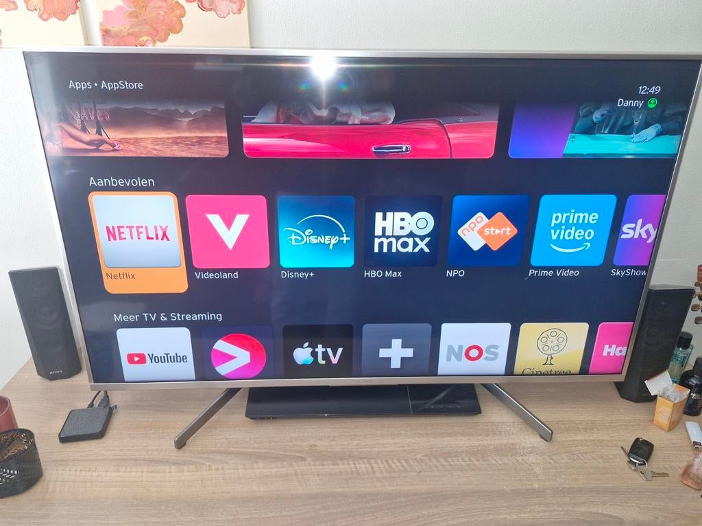 Sony KD-49XG8377 Zilver 4K Smart TV, Ophalen, Gebruikt, LCD, 100 Hz
