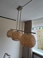 Stijlvolle hanglamp voor boven de eettafel, Ophalen, Gebruikt, Hout, Minder dan 50 cm