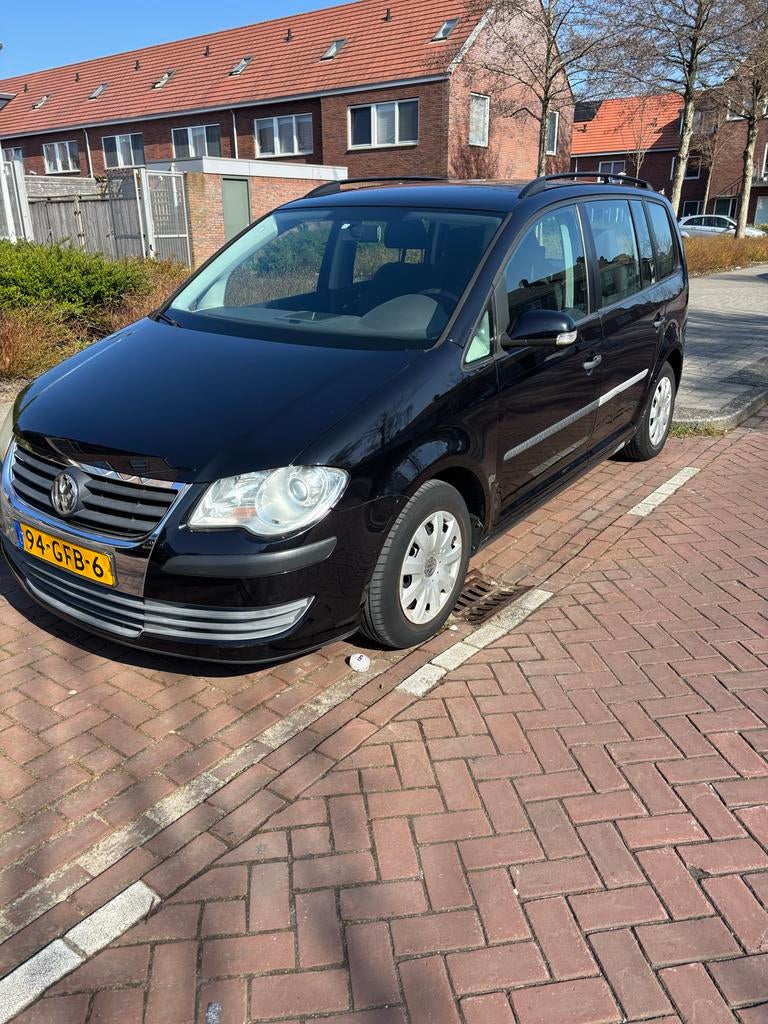 Volkswagen Touran 1.4 TSI 103KW 2008 Zwart, Auto's, Voorwielaandrijving, Stof, 4 cilinders, Zwart