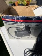 Turbo Mini Luchtcompressor 12V met Manometer en Lamp, Ophalen of Verzenden