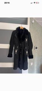 Rizal suede jas 40, Ophalen of Verzenden, Gedragen, Maat 38/40 (M), Zwart