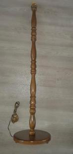 Eiken houten vloerlamp zonder kap, Ophalen of Verzenden, Zo goed als nieuw, Hout, 100 tot 150 cm