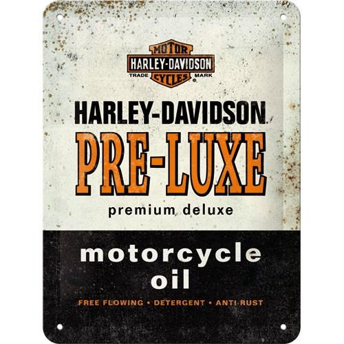 Harley Davidson Pre-Luxe relief reclamebord van metaal deco