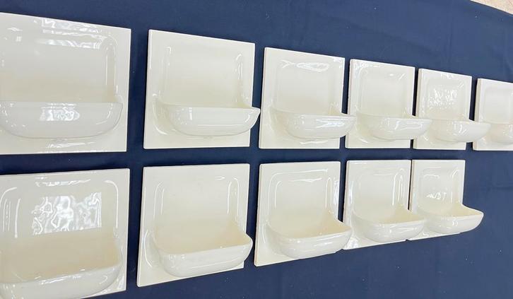 oud inbouw zeepbakje, zeep , badkamer , douche, Antiek en Kunst, Curiosa en Brocante, Ophalen of Verzenden