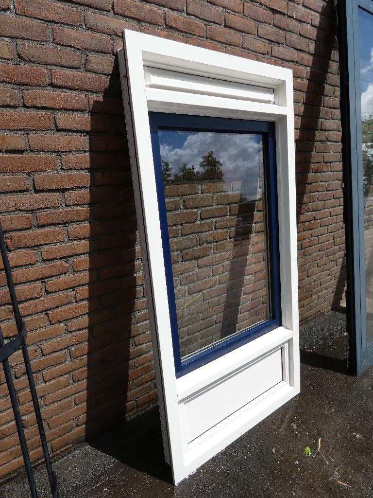 Kunststof raamkozijn met draai kiep stand(88,5cm x 179cm)BxH, Ophalen, Gevelraam of Ruit, Gebruikt, 80 tot 120 cm