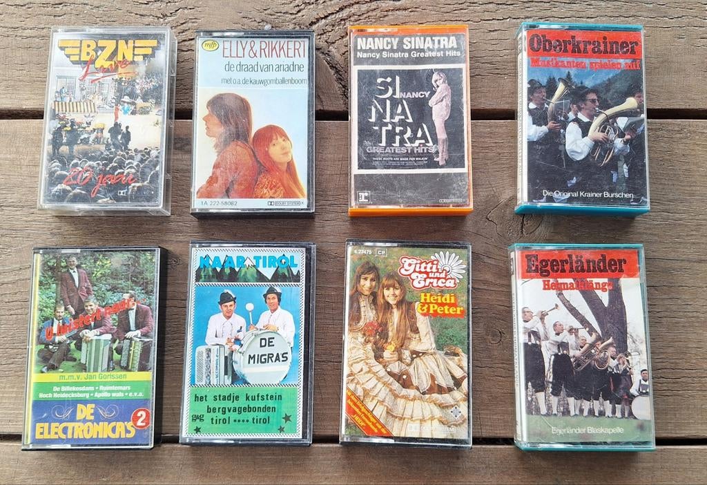 Vintage Cassettebandjes Jaren '70/'80 - Diverse Artiesten, Gebruikt, 2 t/m 25 bandjes, Ophalen of Verzenden, Voorbespeeld