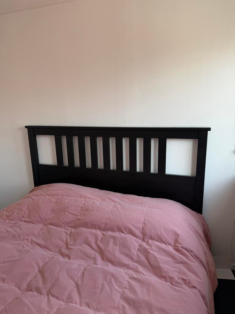 IKEA Hemnes bedframe 160x200cm, Ophalen, Gebruikt, Bruin, Tweepersoons