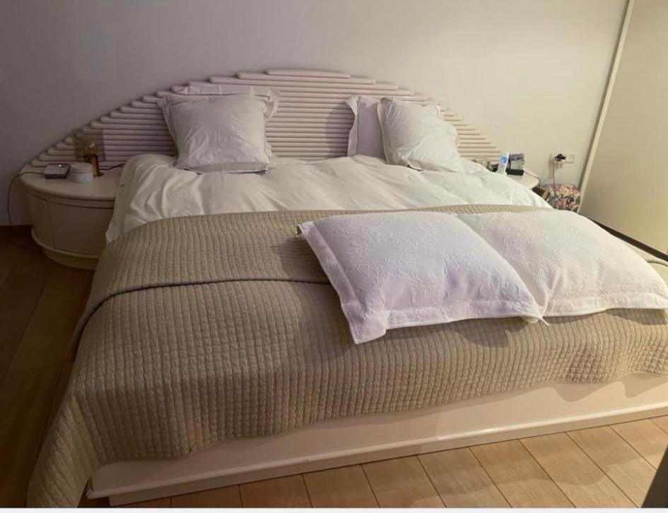 Massief houten bed 200x200 met elektrische verstelling, Wit, Tweepersoons, Ophalen of Verzenden, Overige maten