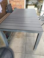 Tuin eettafel - Grijs, rechthoekig, Ophalen, Gebruikt, Rechthoekig, Aluminium