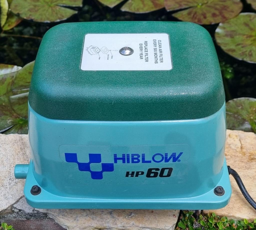 Hiblow HP 60 luchtpomp en vele andere type's., Ophalen of Verzenden, Vijverpomp