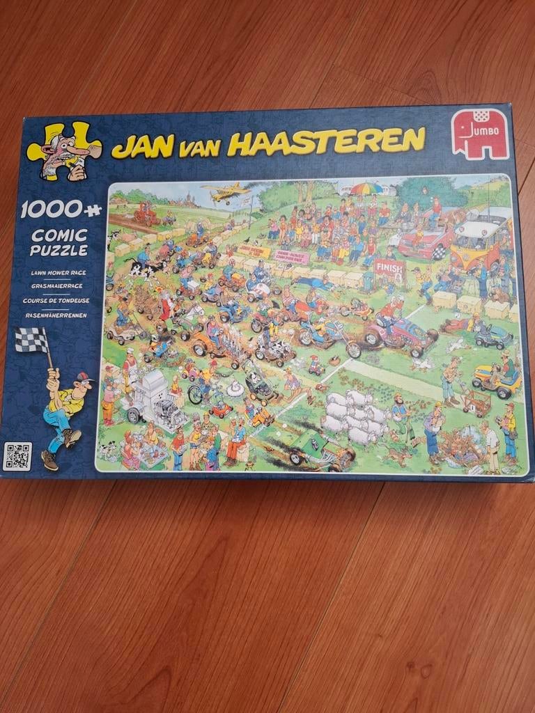 Grasmaaier race puzzel, Ophalen, 500 t/m 1500 stukjes, Zo goed als nieuw