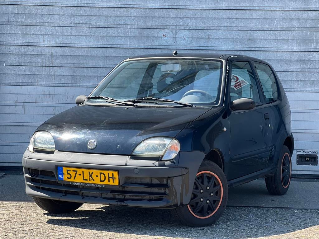 Fiat Seicento 1.1 | NAP | APK, Auto's, Voorwielaandrijving, Stof, Zwart, Origineel Nederlands