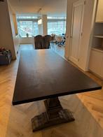 Zwart massief eiken tafelblad, Ophalen, Eikenhout, 50 tot 100 cm, Vijf personen of meer