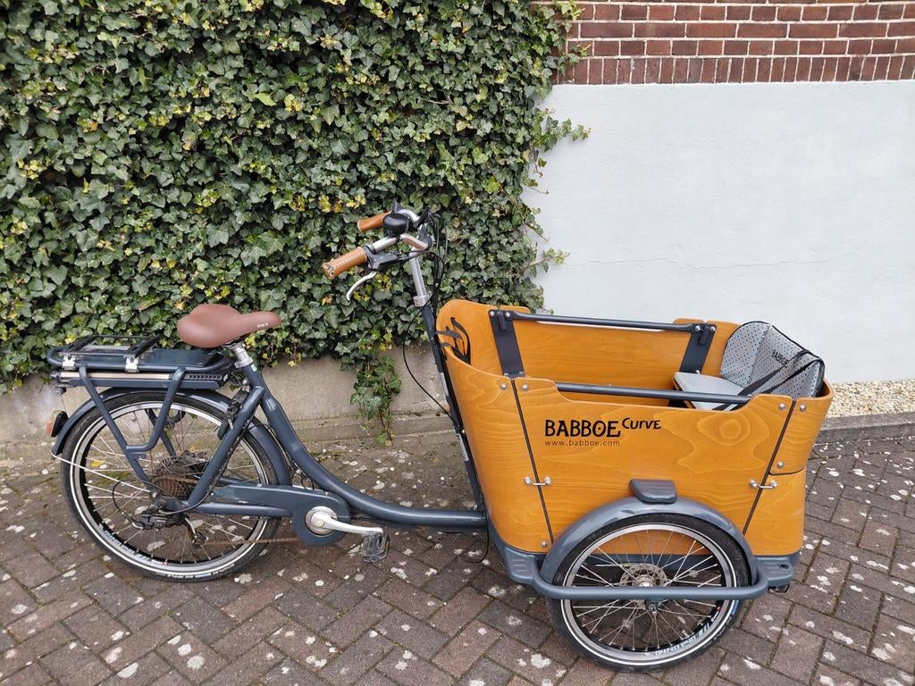 Babboe bakfiets Curve-E in zeer goede staat!, Fietsen en Brommers, Fietsen | Bakfietsen, Ophalen, Gebruikt, 4 kinderen of meer