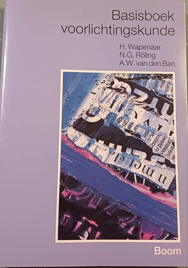 Basisboek voorlichtingskunde - Wapenaar, Röling, van den Ban, Boeken, Studieboeken en Cursussen, Ophalen of Verzenden