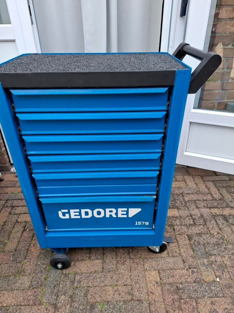 Gedore gereedschapswagen 1578 gevuld, Ophalen, Gevuld