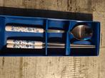 Blauw-wit porseleinen bestekset - RVS, Ophalen of Verzenden, Nieuw, Rvs of Chroom, Bestekset