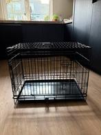 Zwarte Bench z.g.a.n. 76x48x58, Dieren en Toebehoren, Hondenhokken, Ophalen, Zo goed als nieuw, 75 tot 110 cm, Minder dan 65 cm