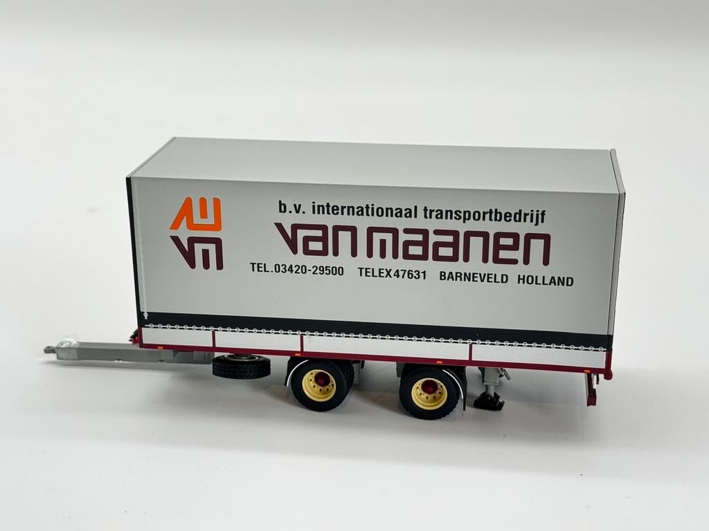 WSI HUIF AANHANGER WIPKAR VAN MAANEN BARNEVELD, Hobby en Vrije tijd, Modelauto's | 1:50, ., Nieuw, Ophalen of Verzenden, .