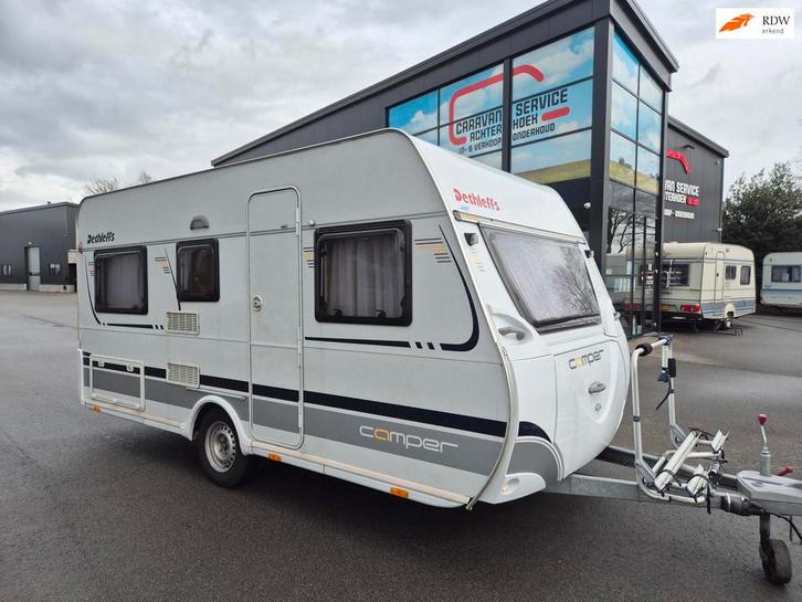 Dethleffs 430 DB Vast bed, mover, Voortent met aanbouw Bovag, Caravans en Kamperen, Caravans, Bedrijf, tot en met 4, 1000 - 1250 kg