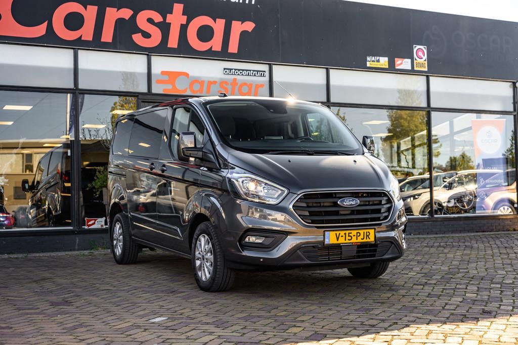 Ford TRANSIT CUSTOM 300 2.0 TDCI L1H1 Limited DC|Trekhk|Came, Auto's, Euro 6, 4 cilinders, Bedrijf, Diesel